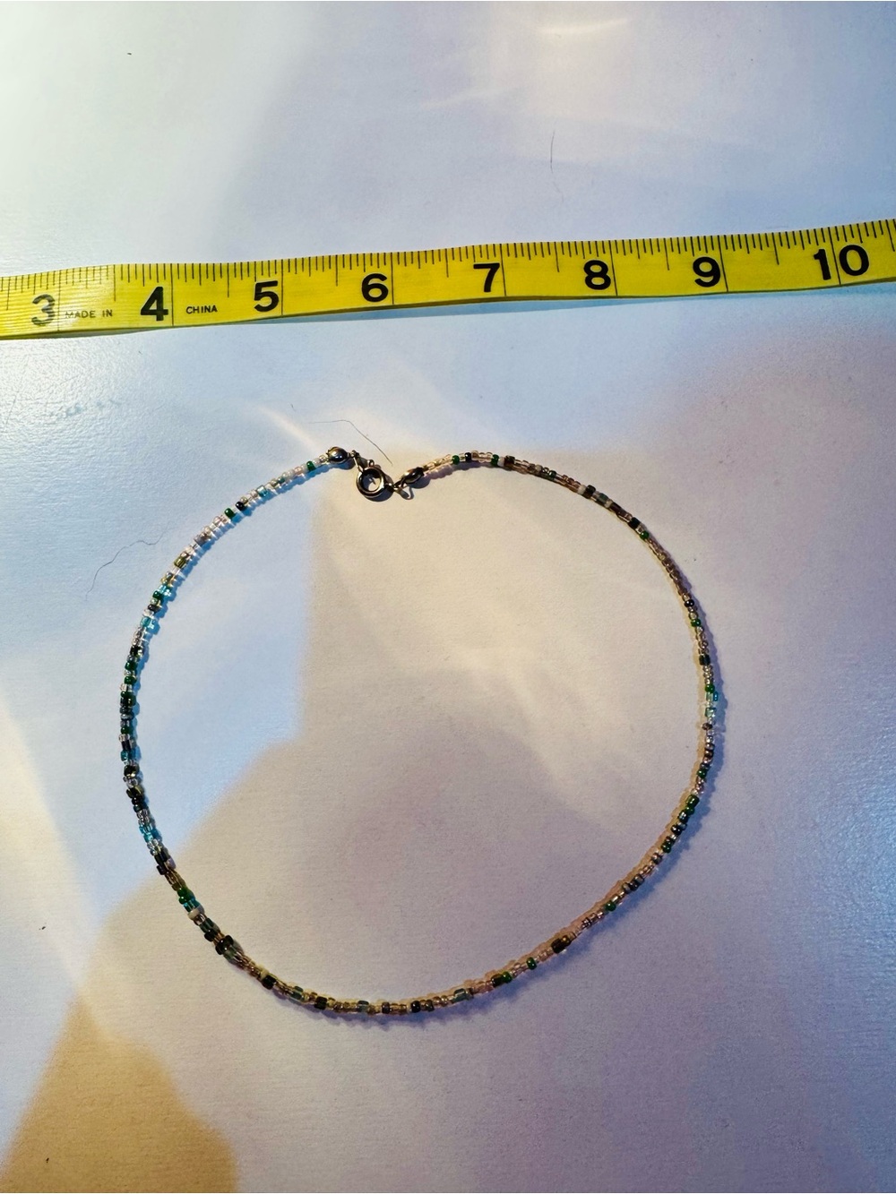 Handmade Delicate Multicolor Seed Bead Choker Necklace